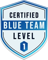 Badge Certified Blue Team Level 1 (BTL1)